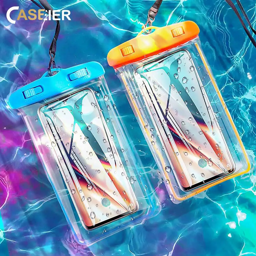 CASEIER Универсальный Водонепроницаемый Чехол для телефона iPhone Samsung светящаяся