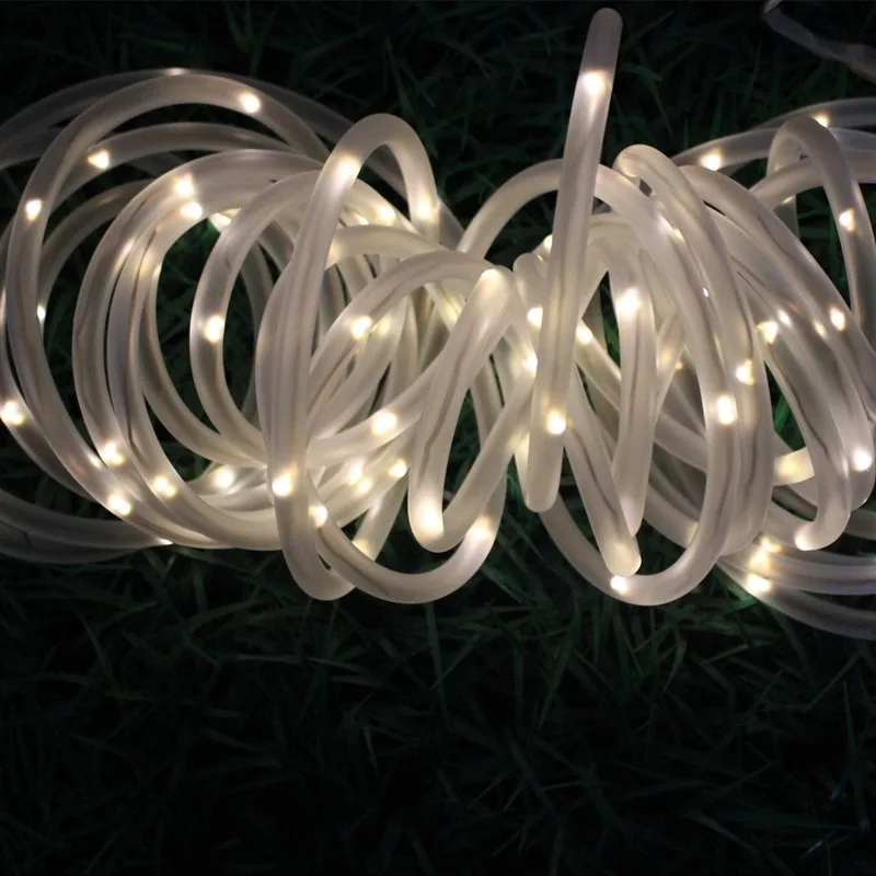 Outdoor LED String Lights 39.3 Feet 100 LEDs Solar Powered Copper Wire Rope Lights Party Wedding Decor