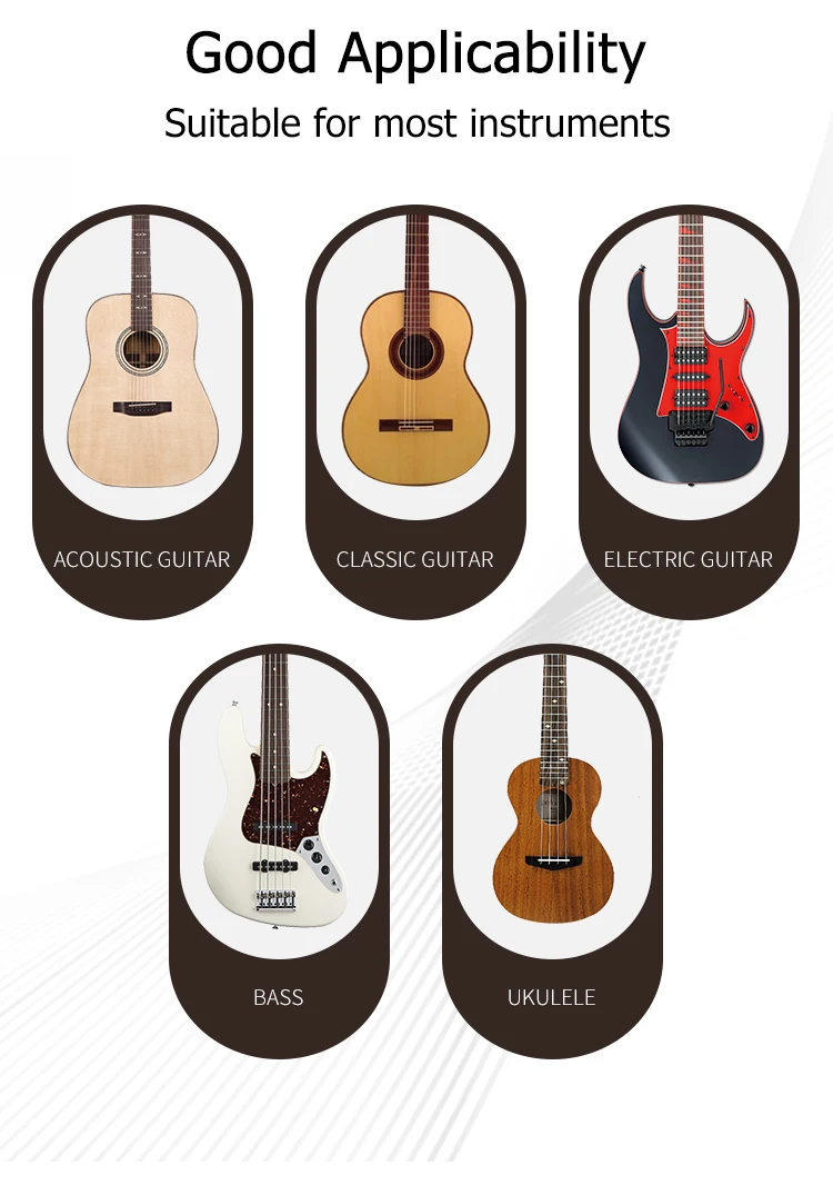 Guitar Strap Leather Electric Guitar Acoustic Guitar Belt Bass Lock Ukulele Button Vintage Guitar Accessories Cowhide Adjustable