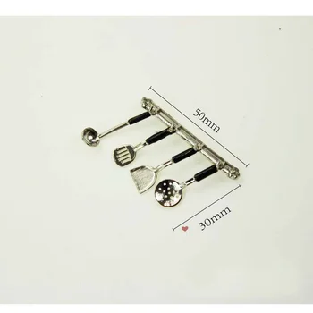 

wholesale 1:12 dollhouse miniature Mini Kitchen rack furniture toy match for doll forest animal family collectible Gift