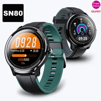 

SN08 Smart Watch Men Sport Bracelet Heart Rate FitnessTracker Message Call Reminder Weather Multiple Smartwatch for IOS Android
