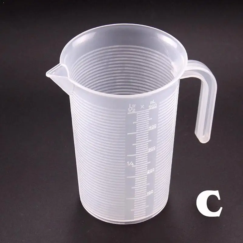 Measuring Cups 100/250/500/1000ml Transparent Cup Scale Measuring Kitchen Tools KT0151 Cup Tools Measuri Plastic For Baking R6K0