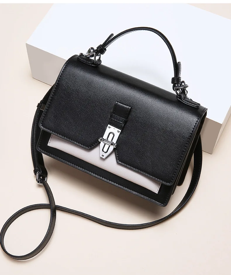 

Top quality designer fashion brand new genuine cowhide leather luxury handbag european simple shoulder bag tote purse Q015