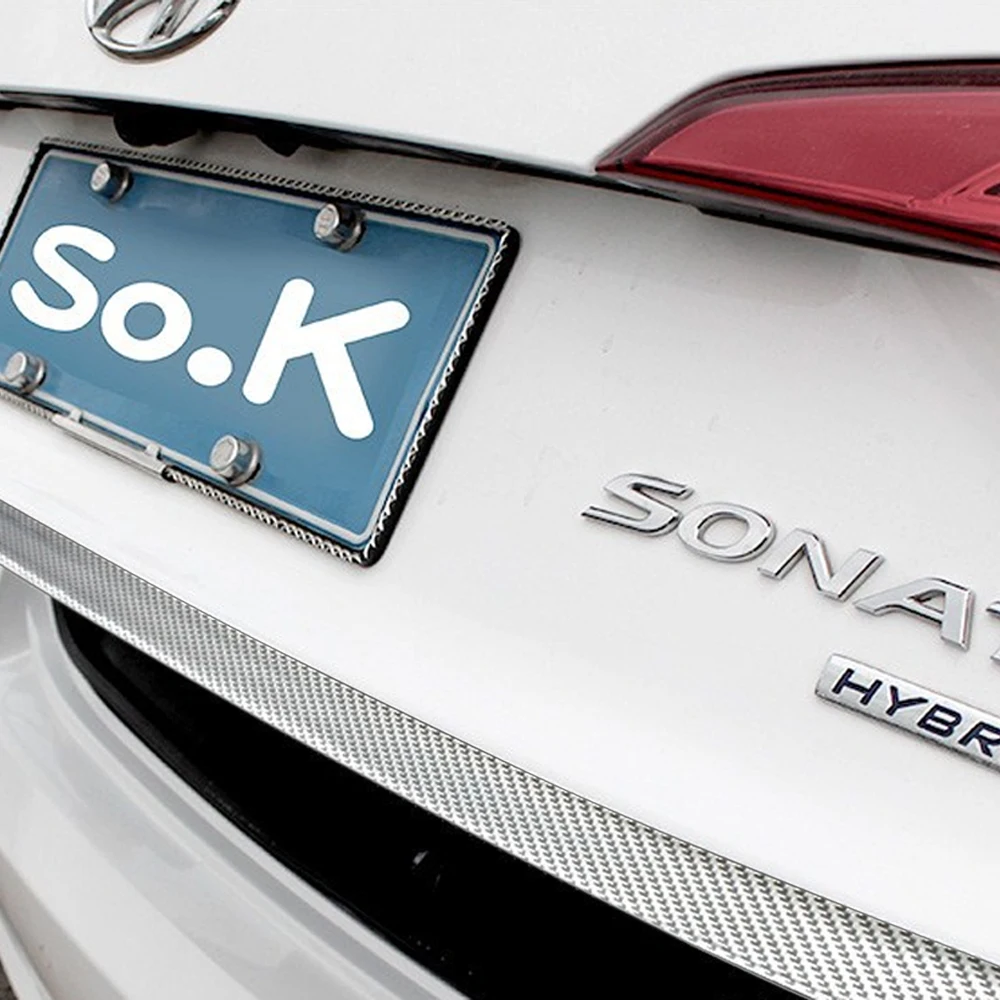 1 м Длина Универсальный карбоновый бампер автомобиля багажник задняя защитная накладка наклейка отделка анти Пен Защита от царапин наклейка полоса