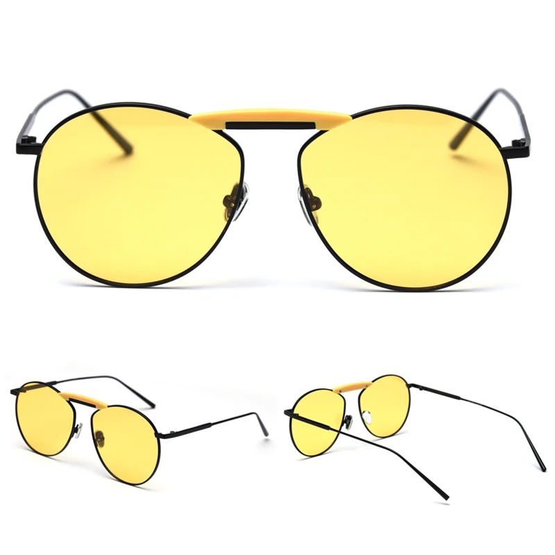 Kachawoo поляризационные солнцезащитные очки, мужские, металлическая оправа, красные, желтые, женские солнцезащитные очки, зеркальные, Ретро стиль, унисекс, мужские, для вождения, UV400, летние
