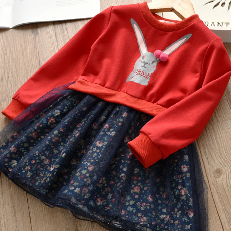 Menoea/Детская осенняя одежда г. Весеннее платье с блестками и клубничкой для девочек детские сетчатые дизайнерские платья для детей от 2 до 7 лет, одежда