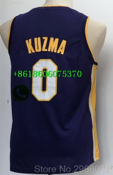Лос-Анжелес Молодежный детский#23 Леброн Джеймс 2 Lonzo Ball 0 Кайл Kuzma Kobe#24 Bryant Jersey