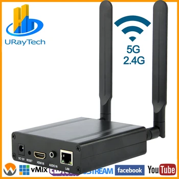

HEVC H.265 WIFI HDMI Video Encoder HDMI to IP Live Streaming Encoder H.265 H.264 Wireless with HTTP UDP RTP HLS RTMPS RTMP ONVIF