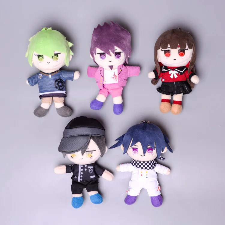

12CM NEW Anime Danganronpa V3 Dangan Ronpa Oma Kokichi Plush toy doll key chains Bag Pendant Gift