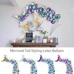 42 шт. воздушный шар цепь набор хвост русалки стиль латексные шары для дня рождения украшения вечерние принадлежности