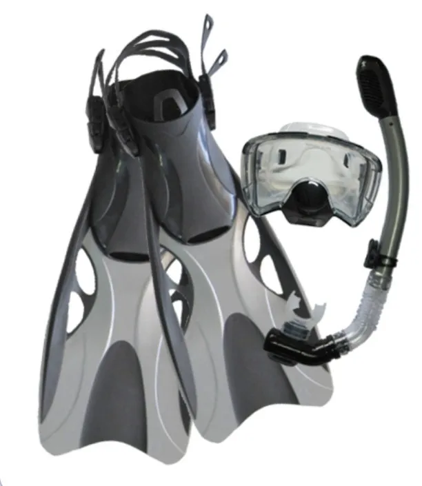 

2018 New Style Diving Supplies Snorkeling Suit (Swimming Goggles + Flippers + Breathing Tube)