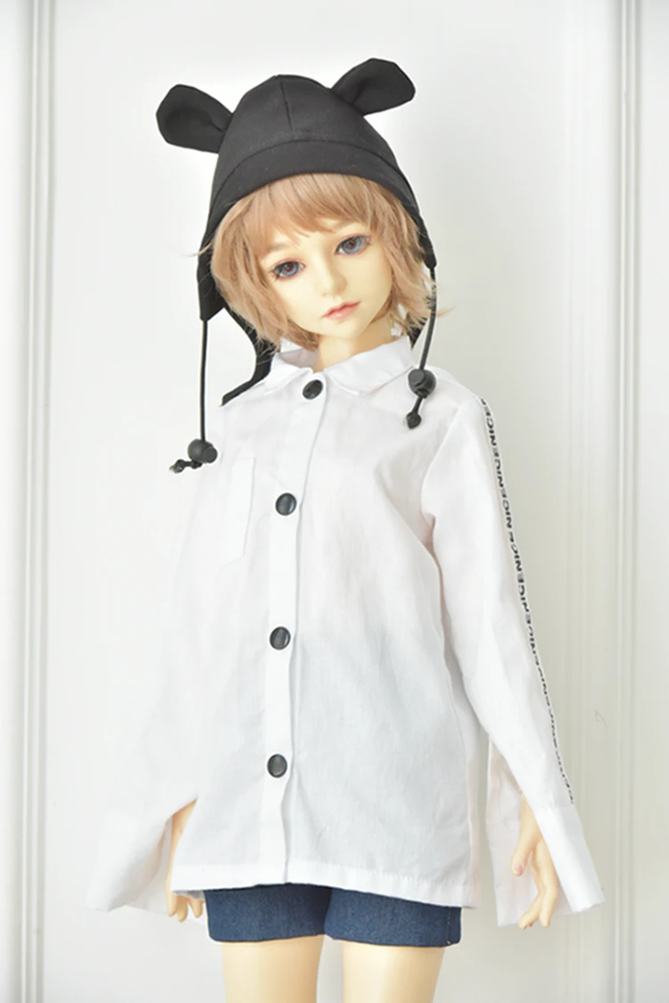 T02-X548-9 Blyth Кукла Одежда 1/3 1/4 bjd 1/6 куклы аксессуары хлопок Письмо Длинный Рукав Рубашка длинные джинсовые шорты