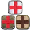 Mini Badge tactique de l'armée médicale en PVC 3D, 2.5cm x 2.5cm, Patch de la croix suisse en caoutchouc rouge ► Photo 2/6