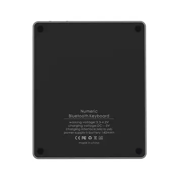 

Aluminum Alloy 28 Keys Wireless Bluetooth Numeric Keypad Ultra-thin Mini Numpad 28GE
