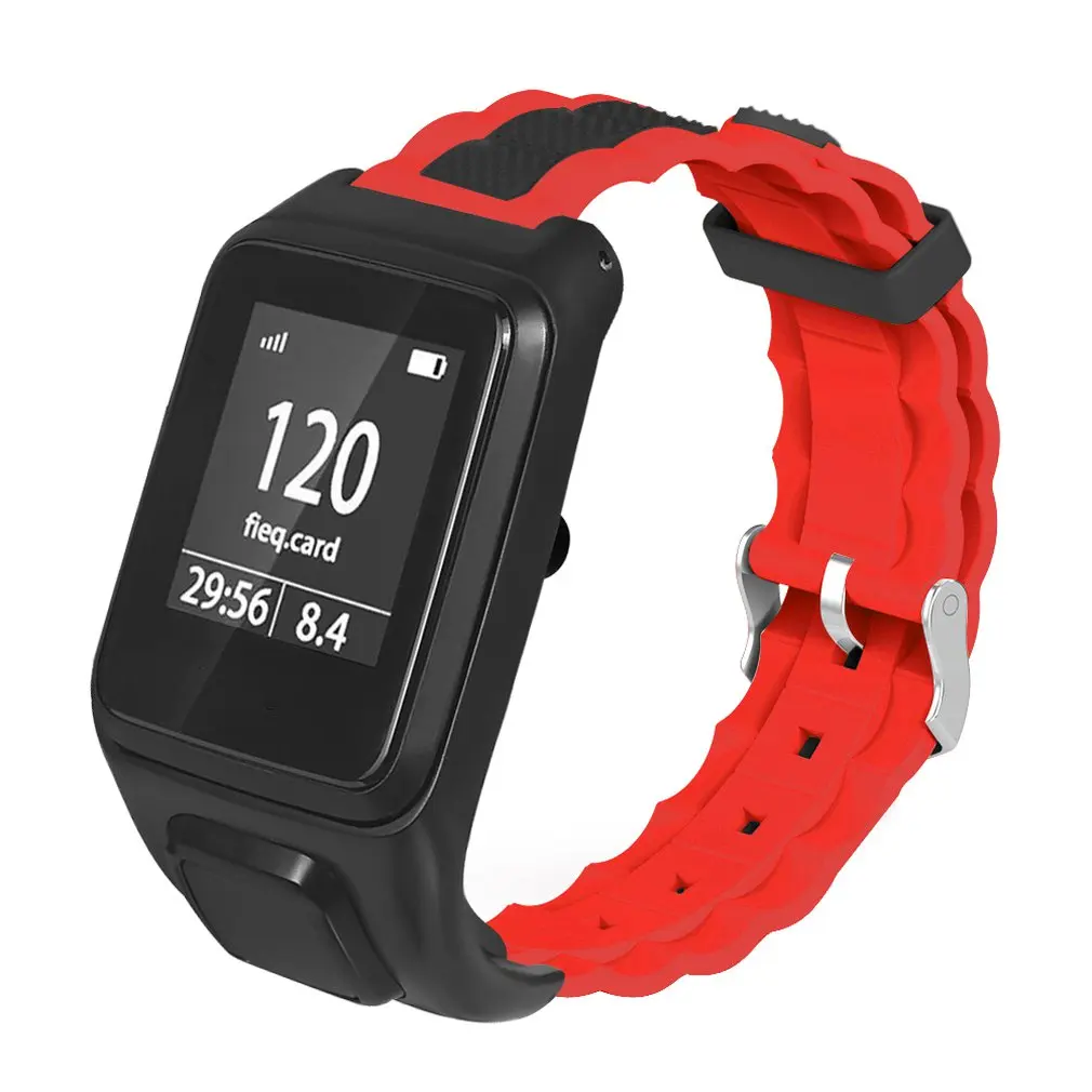 Для Tomtom Runner3 для Tomtom Adventurer три бусины волна Двухцветный силиконовый ремешок Профессиональный Гладкий минималистичный дизайн