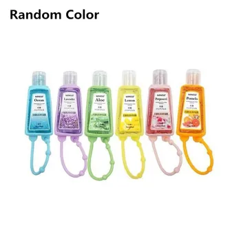

Cute Cartoon Mini Alcohol Hand Sanitizer Disposable No Clean Detachable Cover Portable Hangable Fruit-Scented Hand Gel