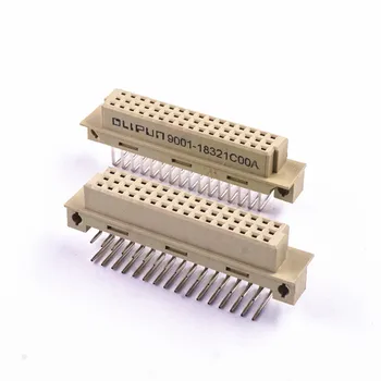 

5pcs DIN 41612 Connector 2 Rows 32 Pin Din Female Socket receptacle Right Angle Through Hole 2x16 32 Pin Pitch 2.54mmx5.08