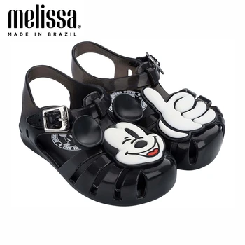 

Mini Melissa Aranha + Boy Girl Jelly Shoes Beach Sandals 2020 Baby Shoes Soft Melissa Sandals Kids Toddler Sandals