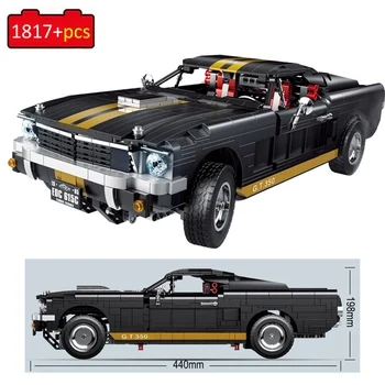 

Technic Series 1817pcs GT350 Sport Car Model Building Blocks Creator Expert 1/10 Scale Racing Car Bricks Toys For Kid Adult