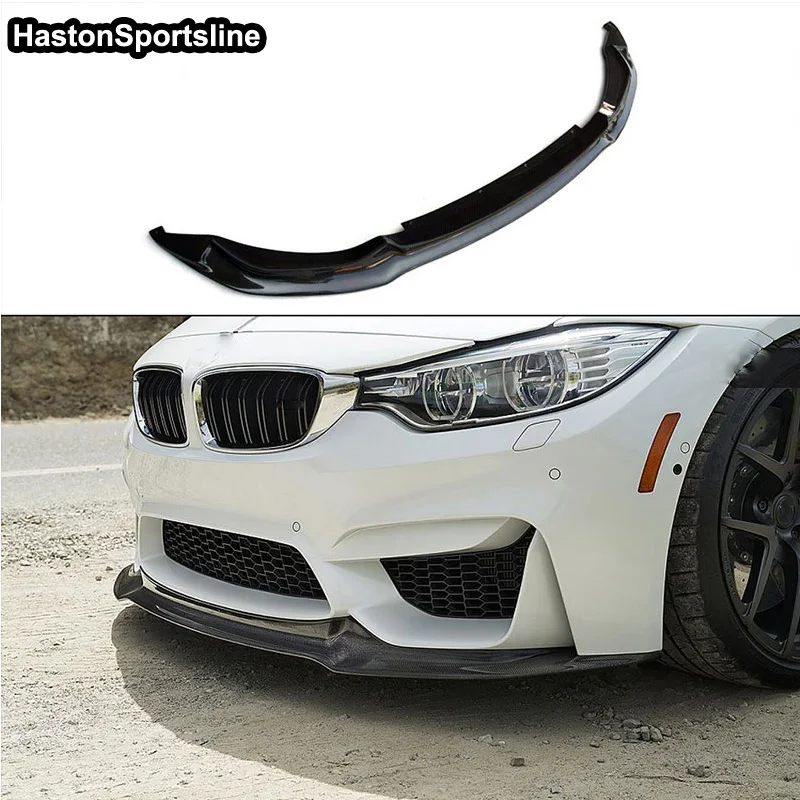 

V Style Carbon Fiber Front bumper Lip Body kit for BMW F80 M3 F82 F83 M4 2014 2015 2016