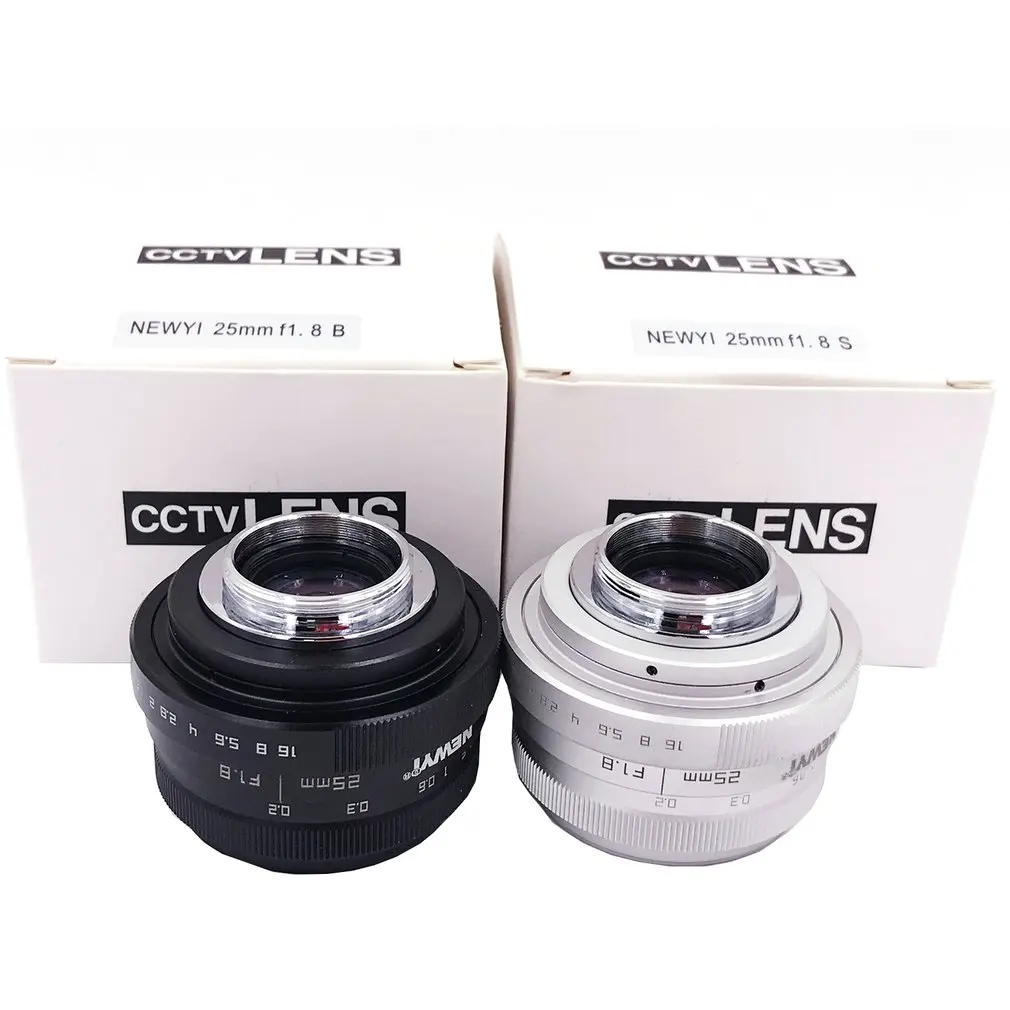 

lente para celular 25mm F1.8 Mini CCTV C Mount Wide Angle Lens for Sony Nikon Canon DSLR lentille for low light environments