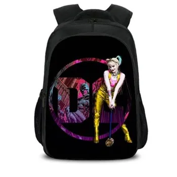 

Birds of Prey Harley Quinn Character Props Printing Backpack Backpack School Bag Anime Props Accessories Student Backpack