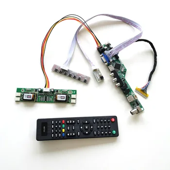 

For LM220WE1-TLB2/TLB3 keyboard+Remote+Inverter T.V56 drive card board HDMI VGA USB AV RF LCD panel monitor LVDS 4CCFL 30Pin Kit