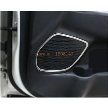 

Styling detector stick ABS chrome Car Inside Audio Speak Sound Ring circle lamp trim 4pcs For Mitsubishi ASX 2013 2014 2015