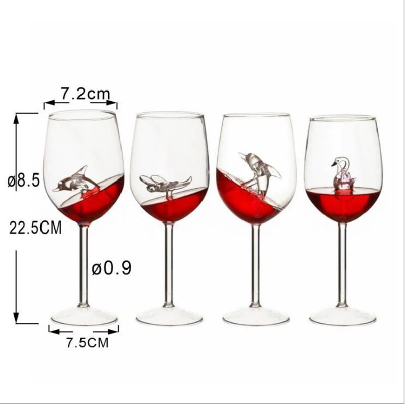 Online celebrity Elephant red wine decanter high borosilicate decanter shark wine glass swan wine glass dolphin wine glass