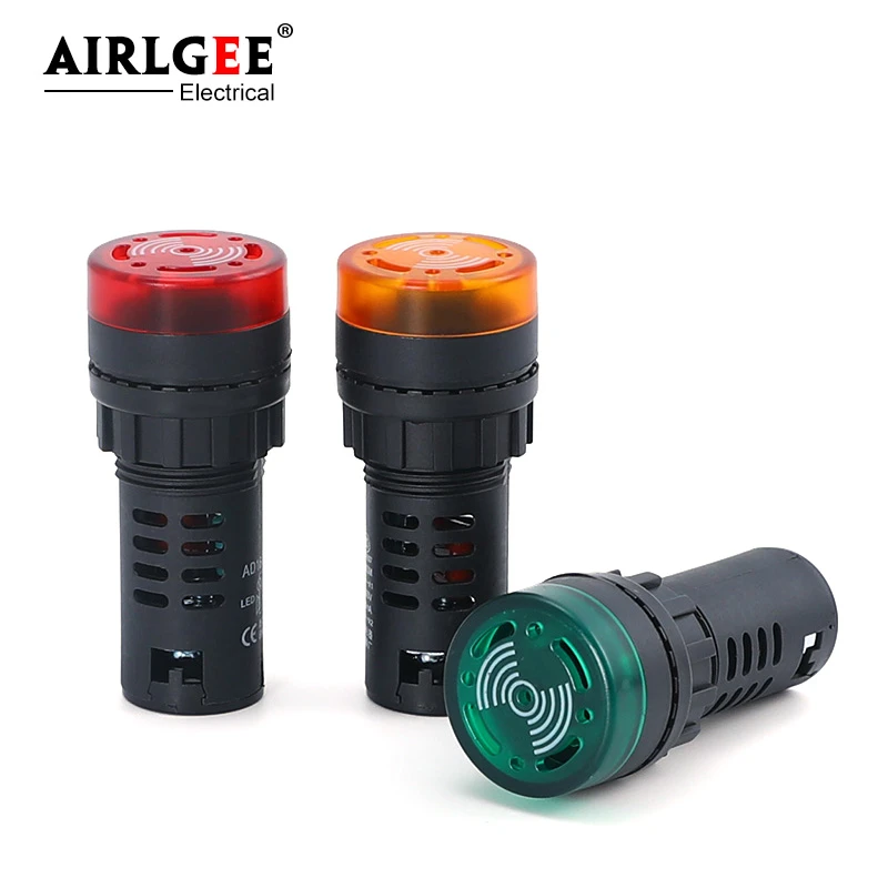 LED Buzzer Alarm Signal Light AC/DC 12V Flash Buzzer Beep Alarm
