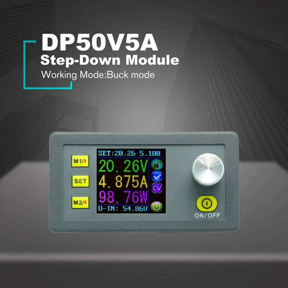 DP50V5A постоянное напряжение тока понижающий Программируемый Модуль питания понижающий преобразователь напряжения регулятор цвета lcd