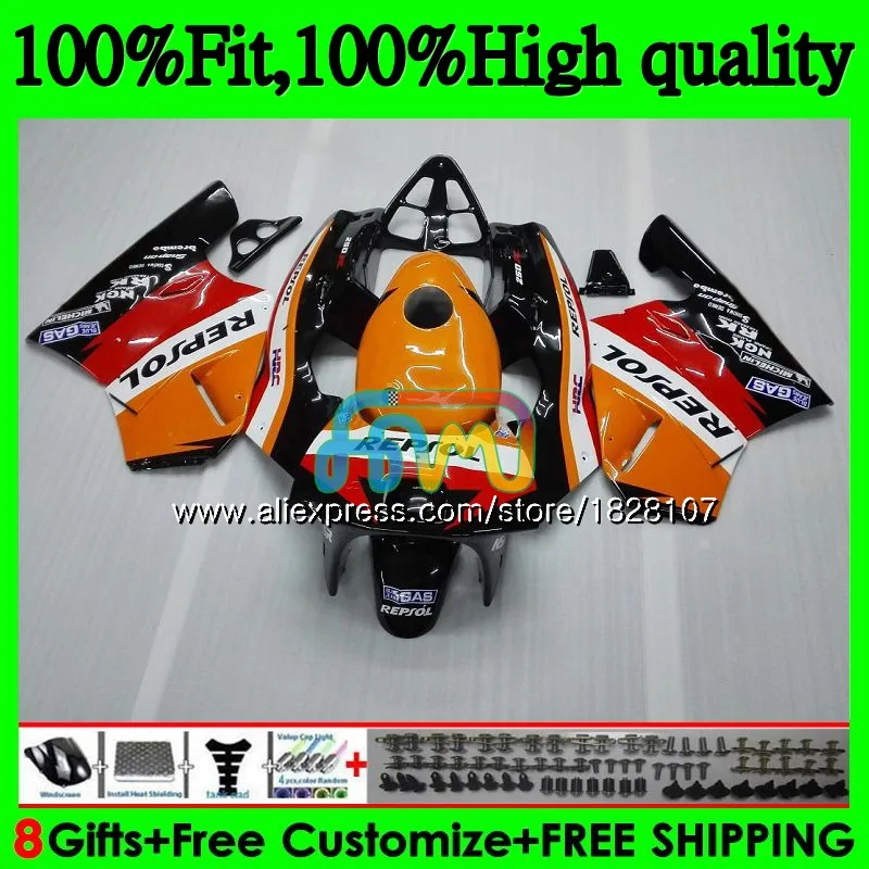 Литья под давлением для HONDA MC28 NSR250R 94 95 96 Repsol оранжевый 97 99 86BS. 7 СМП 250 250R NSR250 R 1994 1995 1996 1997 1998 1999 обтекатель - Цвет: No. 1