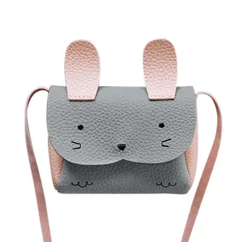 

LJL-Mini Shoulder Bag Children Messenger Bag Bebe Girls Handbag Cute Rabbit Shoulder Crossbody Bag