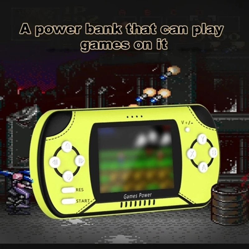 Портативная игровая консоль большой емкости power Bank QI Беспроводное зарядное устройство USB + Беспроводная зарядка