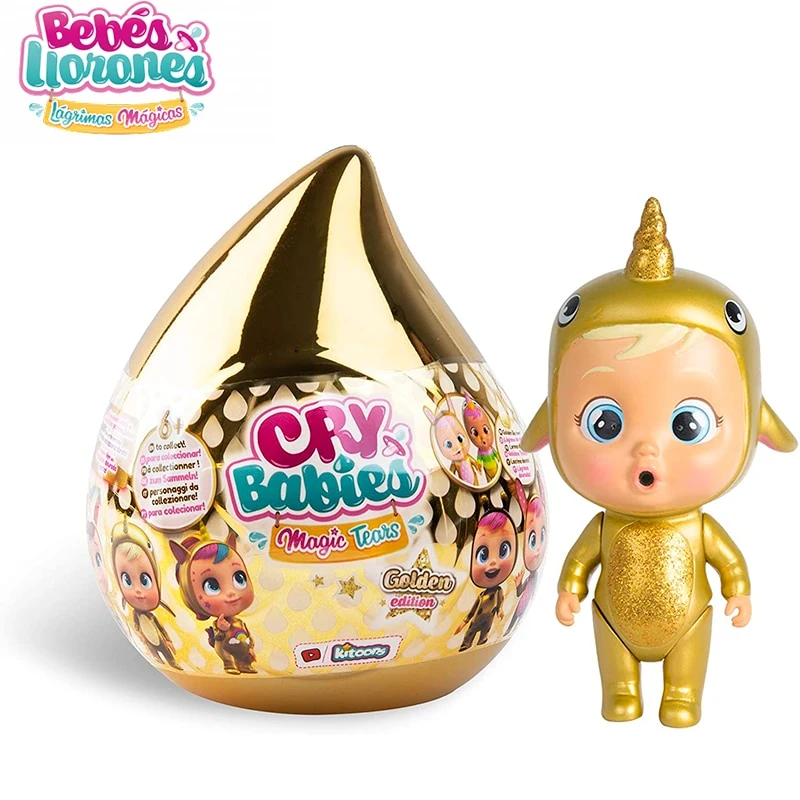 Bebés Llorones Lágrimas Mágicas, Golden Edition muñeca Coleccionable con y Accesorios Dorados, Modelo Sorpresa, una muñeca, hay 7 para coleccionar, Regalo original para niños, 93348|Muñecas| - AliExpress