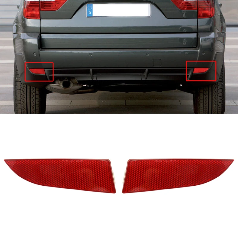 

MagicKit Rear Bumper Housing Side Marker Left Right Reflector Light fit for BMW E83 X3 2007-2010 63147162218 63147162217
