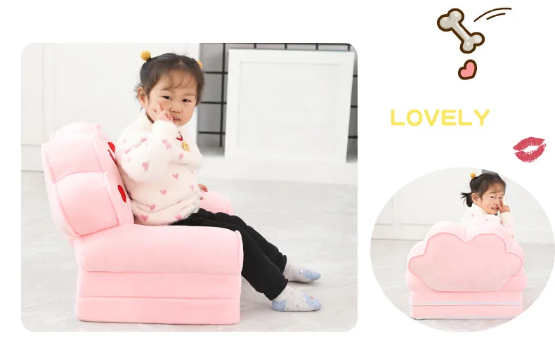 Детский диван мультфильм животное маленький ленивый стул детский день рождения день детей мама и ребенок деятельности подарок складной
