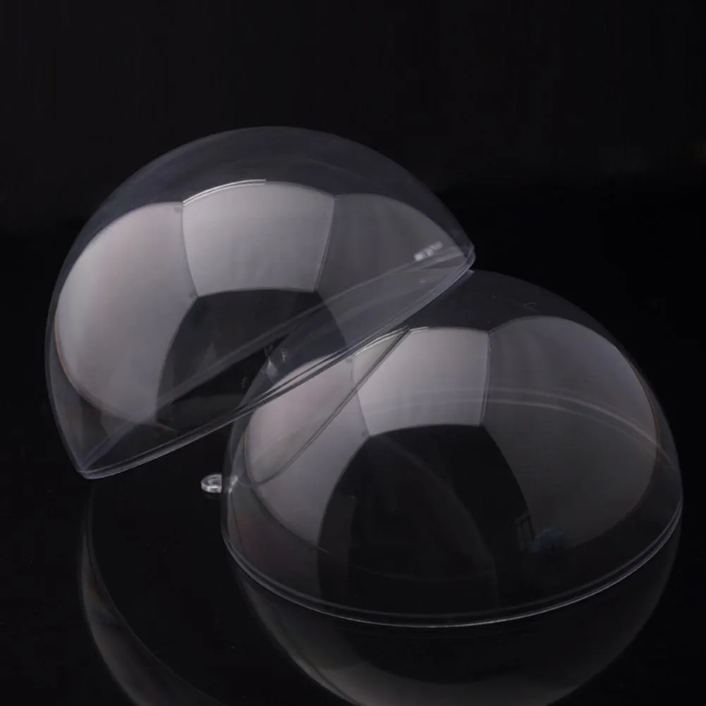 Прозрачные пластиковые круглые формочки для рукоделия, заполняемый мяч, орнамент, Рождественский шар, креативные продукты 9 размеров