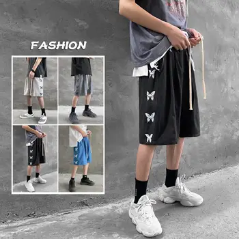 

iiDossan Men Casual Shorts Hiphop Summer Butterfly Printed Shorts Streetwear Joggers Men Solid Color Short Pants 5XL Hot Sales