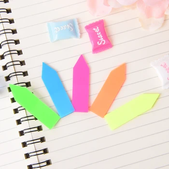 

Sticky Notes Fluorescent Clear Sticker Memo Flags Bookmark Index Pad Tab 75*80mm