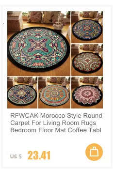 RFWCAK 3D Sea Beach Round Carpet Computer Chair Pad Living Room Mat Kids Room Bedroom Anti-slip Rug Tapete Para Sala Home Decor