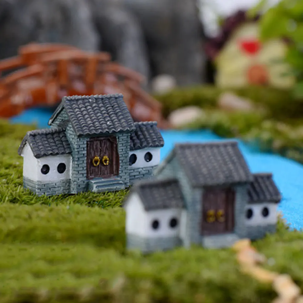 Полимерные мини Ландшафтные мемориальные ворота DIY микро украшение миниатюрный маленький наружный аксессуар садовое приспособление для дома