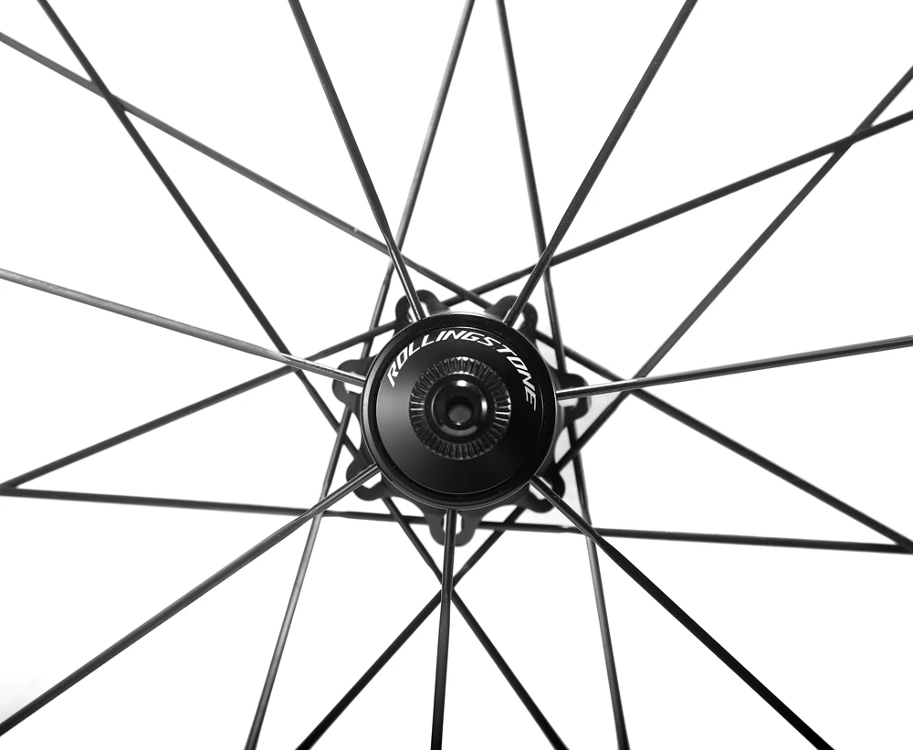 Cheap UCI Rolling Stone bicycle wheels rear front high TG carbon wheelset 700C clincher 40mm aero rim road bike wheel set 1500g 5