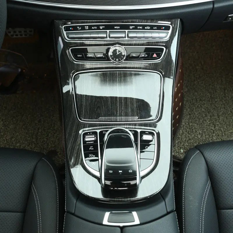 Центральная консоль переключения передач Панель отделка Deko для Mercedes Benz E-Class W213-17