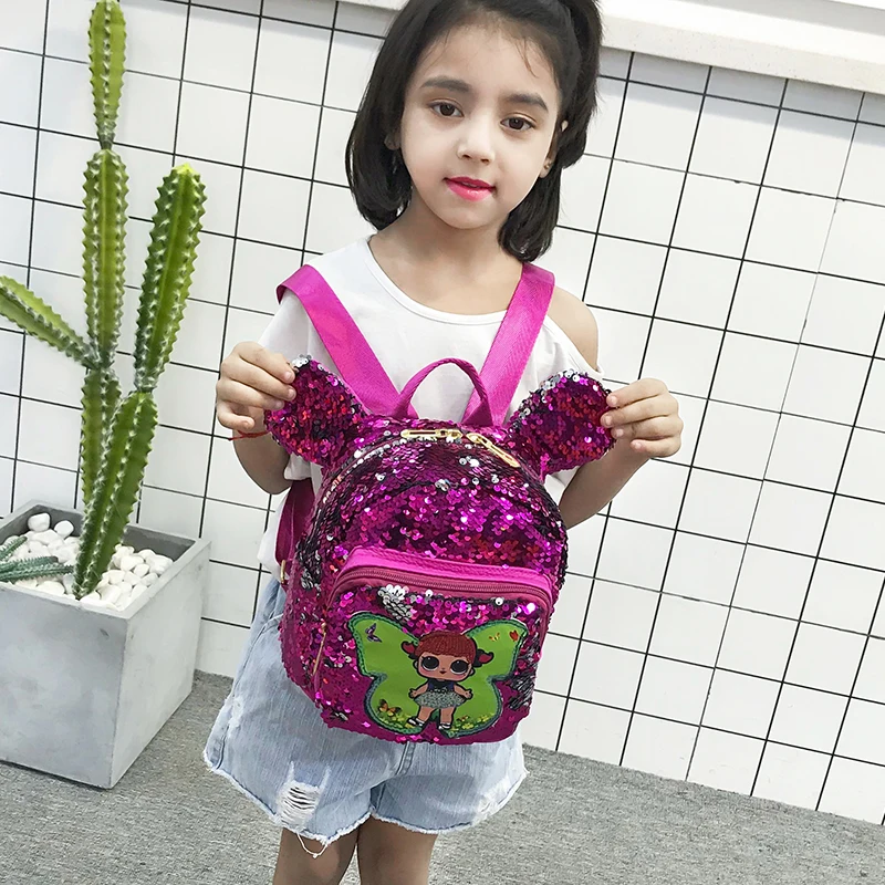 Новая детская школьная сумка с блестками рюкзак в детский сад Легкий Рюкзак
