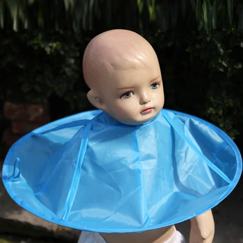 

1PC Foldable Hair Cutting Cloak Umbrella Cape Waterproof Haircut Gown Apron Kids tool Home Hair Styling Accessory