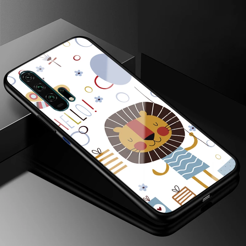 17 Для huawei Nova 5 T чехол Nova5T PC Пластиковый стеклянный чехол для телефона черный ТПУ бампер чехол для huawei Nova 5 T Nova 5 T чехол - Цвет: 17