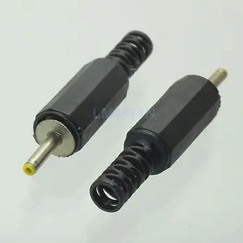 

DHL/EMS 250 pcs Connector 2.5mmx0.7mm male plug DC Power plastic Handle yellow head -d2