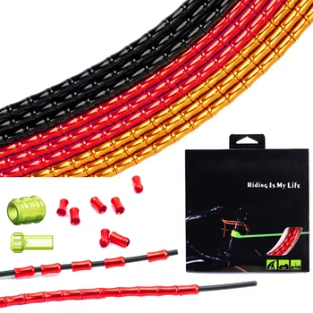 

New Bike Bamboo Shaped Brake Cable Aluminum Alloy Bicycle Shifts Cable Hose Tube LMH66