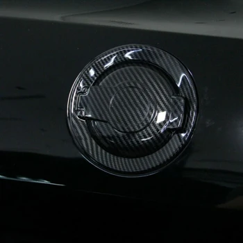 

New Arrival High Quality Carbon Fiber Door Fuel Tank Cover Trim Accessories For Dodge Challenger 2015+